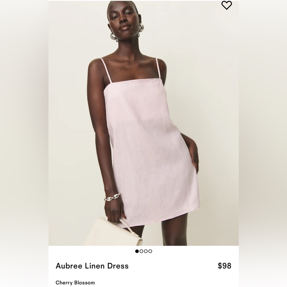NWT - Reformation Aubree Linen Dress